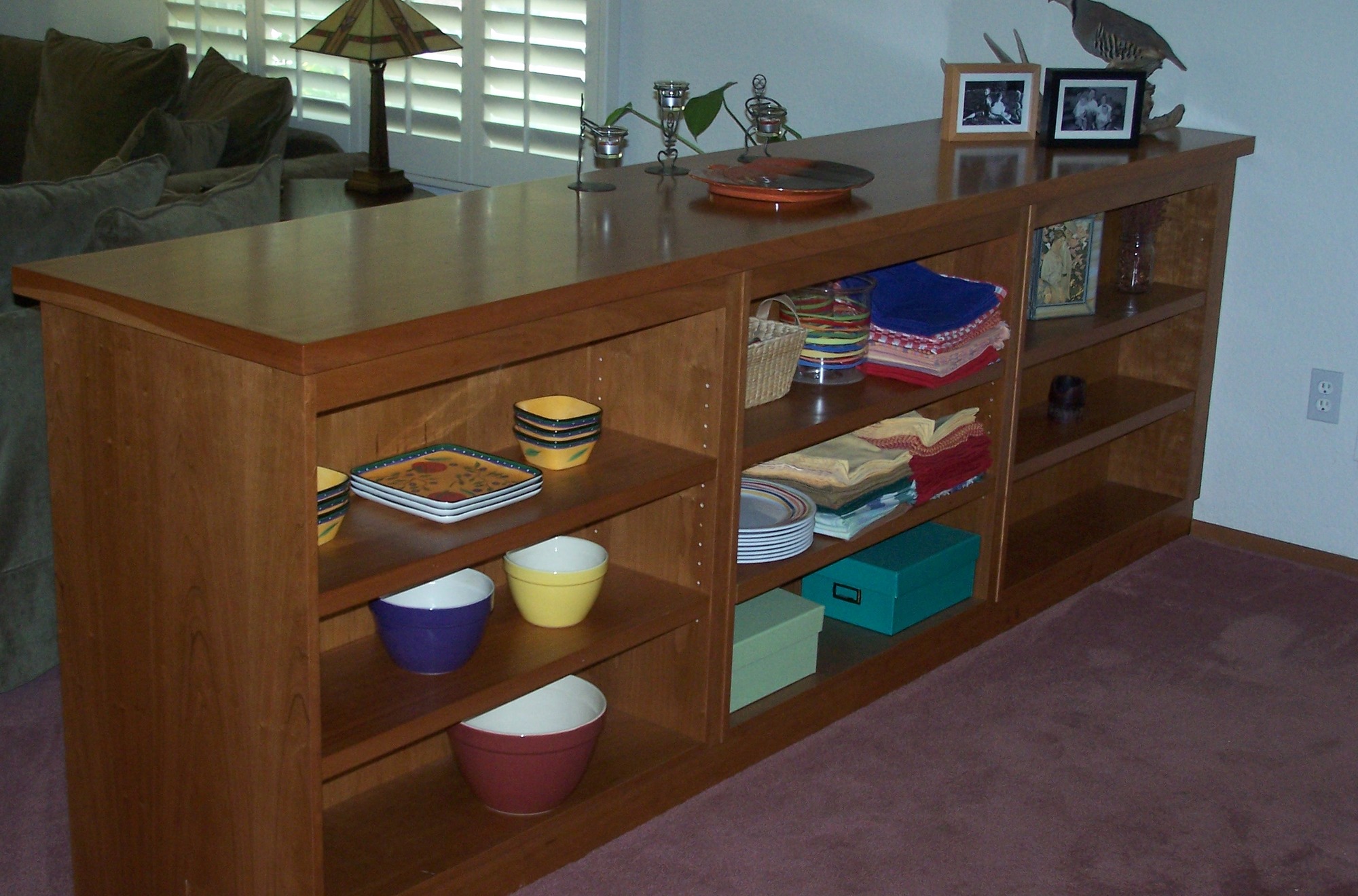 Buffet with Shelves on each side